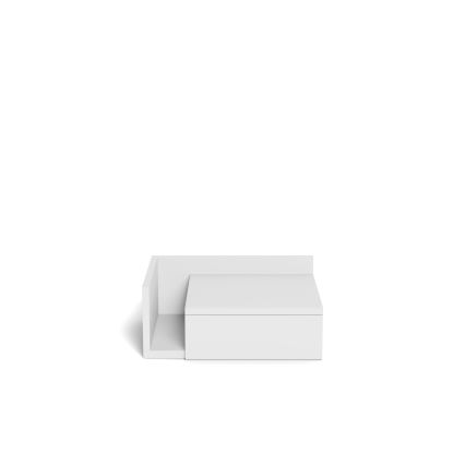 Table de chevet AVA 40 x 32 cm blanche