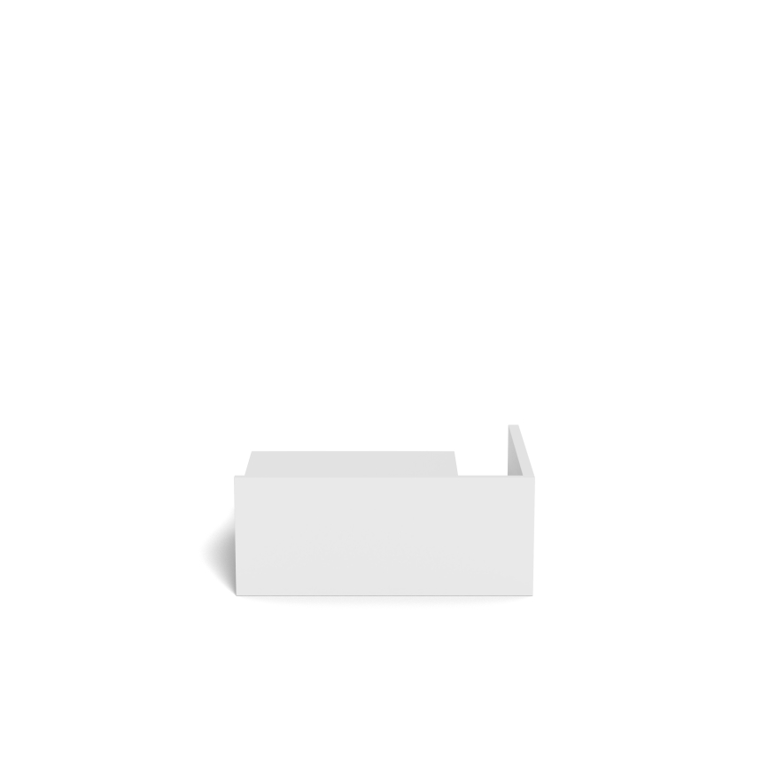 Table de chevet AVA 40 x 32 cm blanche