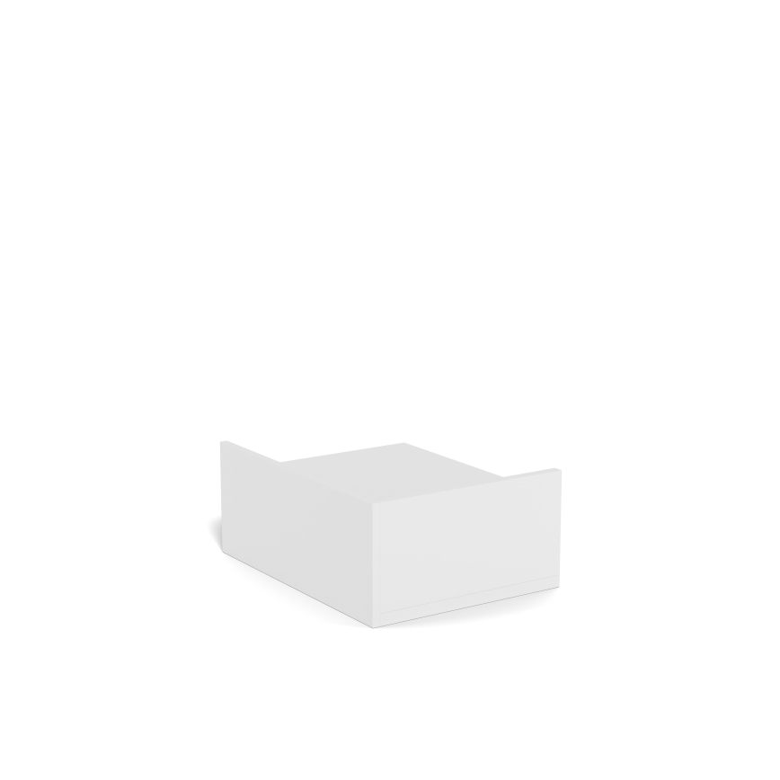 Table de chevet AVA 40 x 32 cm blanche
