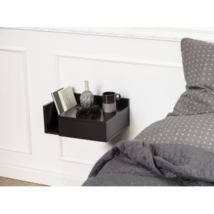Table de chevet AVA 40 x 32 cm noire