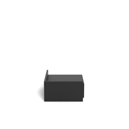 Table de chevet AVA 40 x 32 cm noire