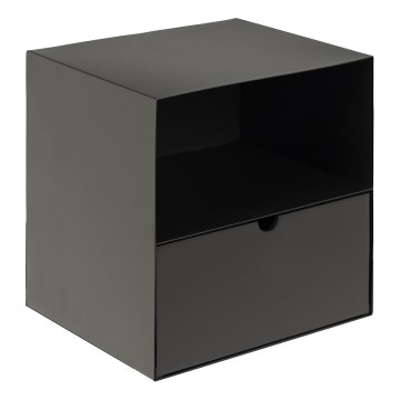 Table de chevet avec option de fixation murale BEKIM noir