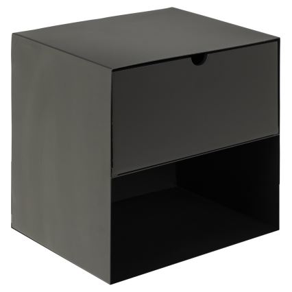Table de chevet avec option de fixation murale BEKIM noir