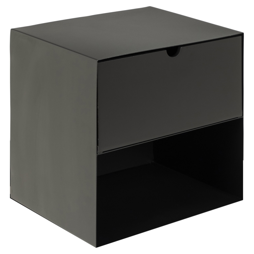 Table de chevet avec option de fixation murale BEKIM noir