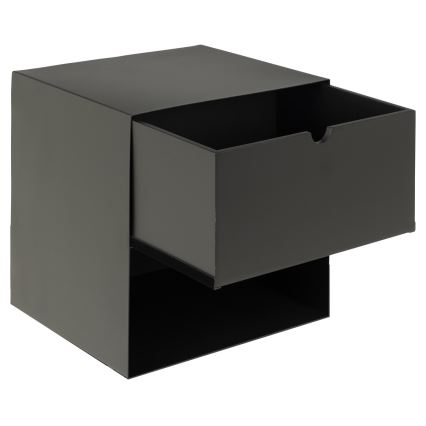 Table de chevet avec option de fixation murale BEKIM noir