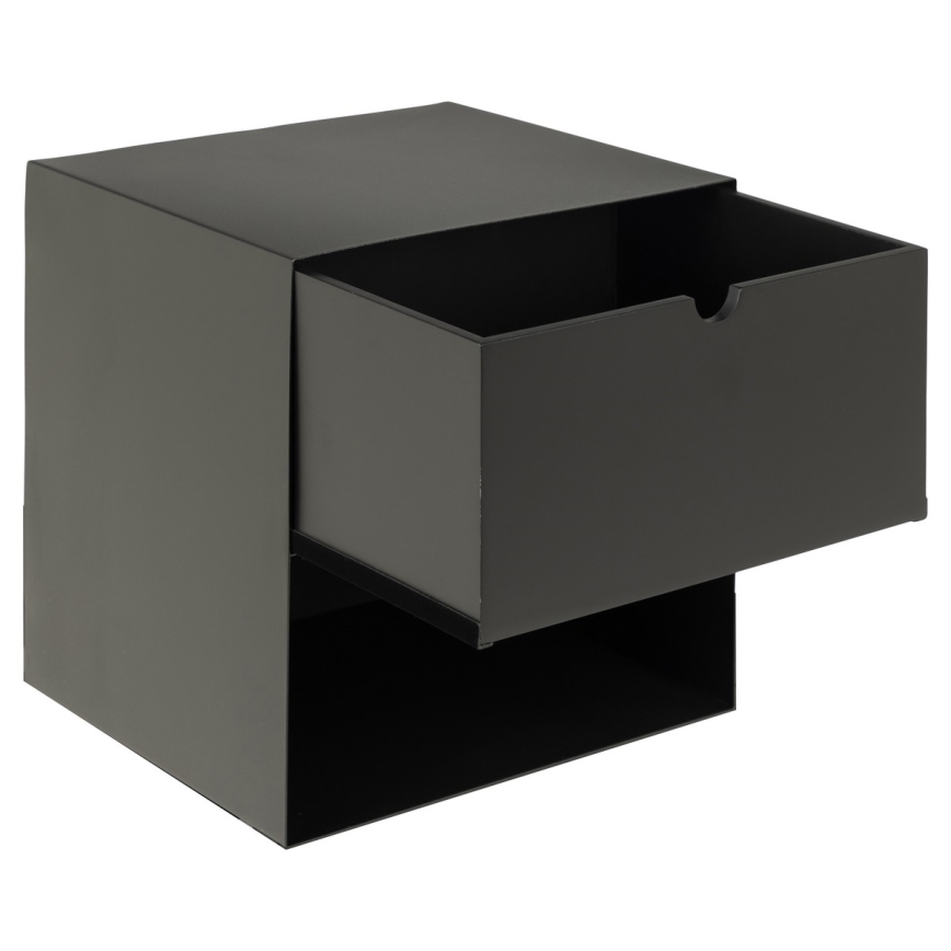 Table de chevet avec option de fixation murale BEKIM noir