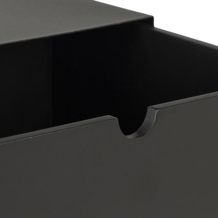 Table de chevet avec option de fixation murale BEKIM noir