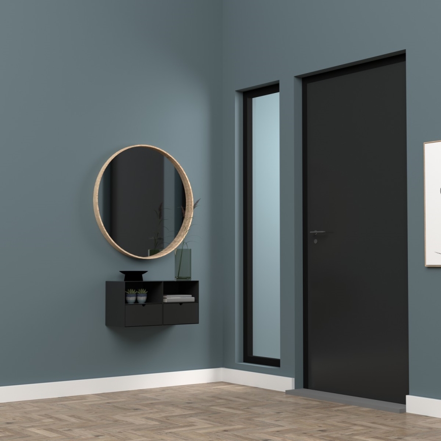 Table de chevet avec option de fixation murale BEKIM noir