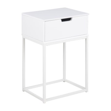 Table de chevet CARLY blanche