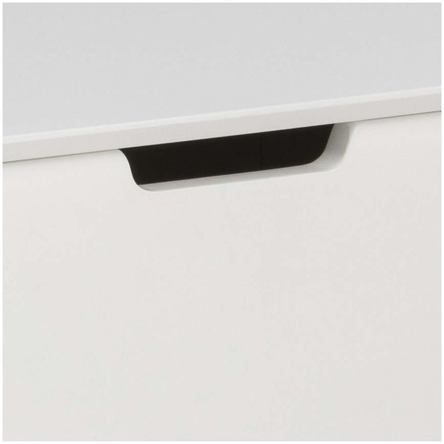 Table de chevet CARLY chêne/blanc
