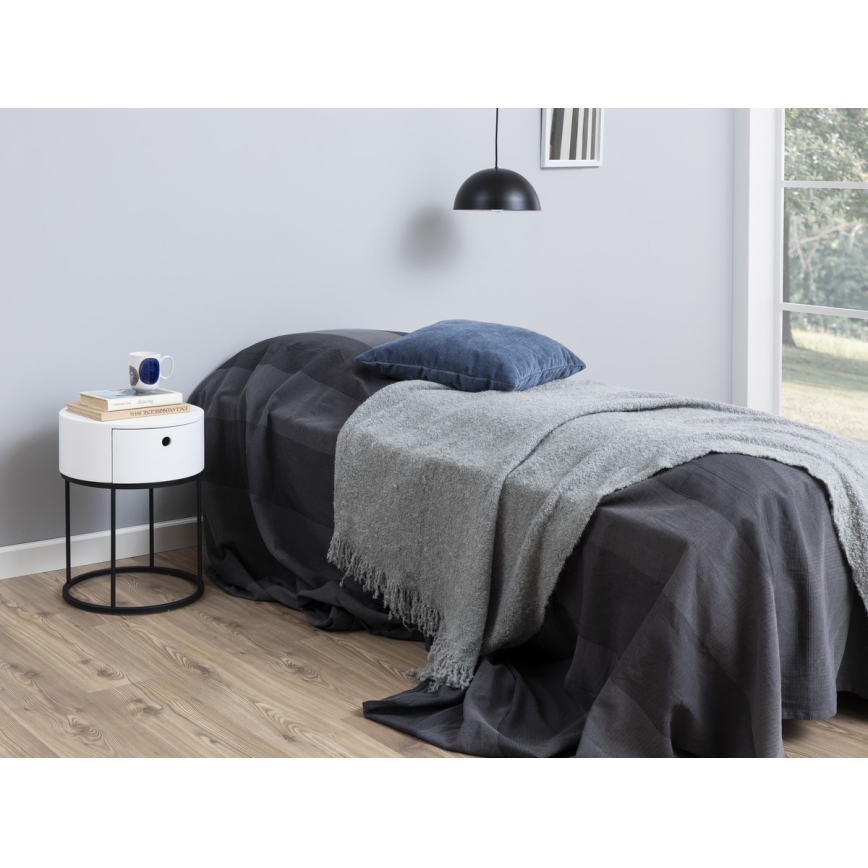 Table de chevet COLUM blanc
