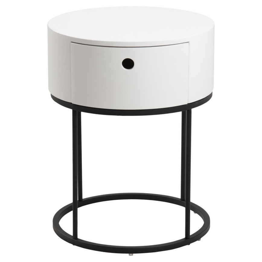 Table de chevet COLUM blanc