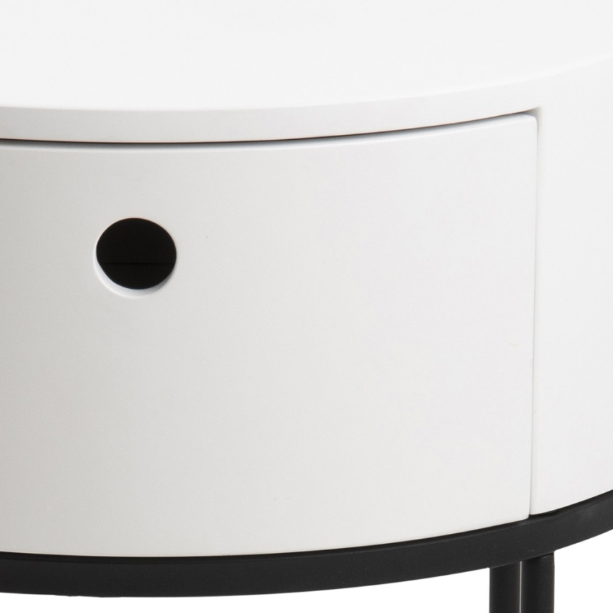 Table de chevet COLUM blanc