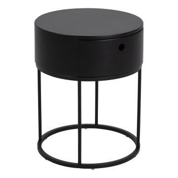 Table de chevet COLUM noire