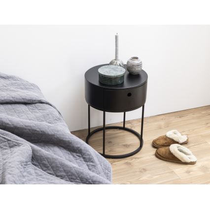 Table de chevet COLUM noire