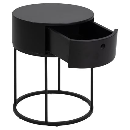Table de chevet COLUM noire