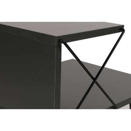 Table de chevet CROSS 55x50 cm anthracite