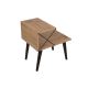 Table de chevet CROSS 55x50 cm marron