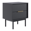 Table de chevet ELI noire