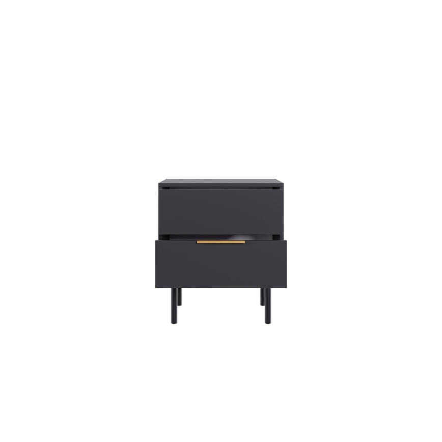 Table de chevet ELI noire