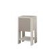 Table de chevet EMA 55x30 cm blanche/beige