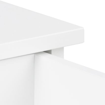 Table de chevet FINO 37x32 cm blanche