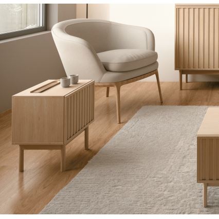 Table de chevet KIOTO 53 x 53 cm, chêne Cremona