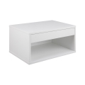 Table de chevet LIGNE 50x35 cm blanche