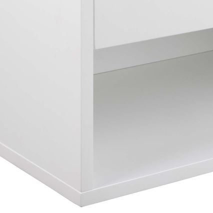 Table de chevet LIGNE 50x35 cm blanche