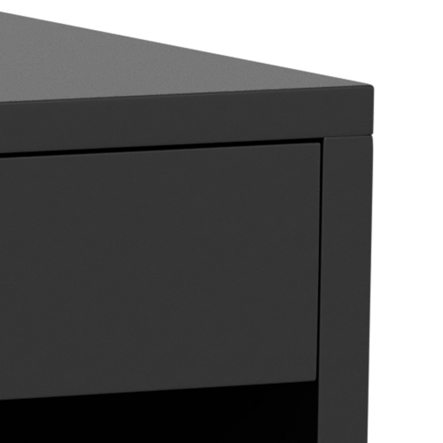 Table de chevet LIGNE 50x35 cm noire