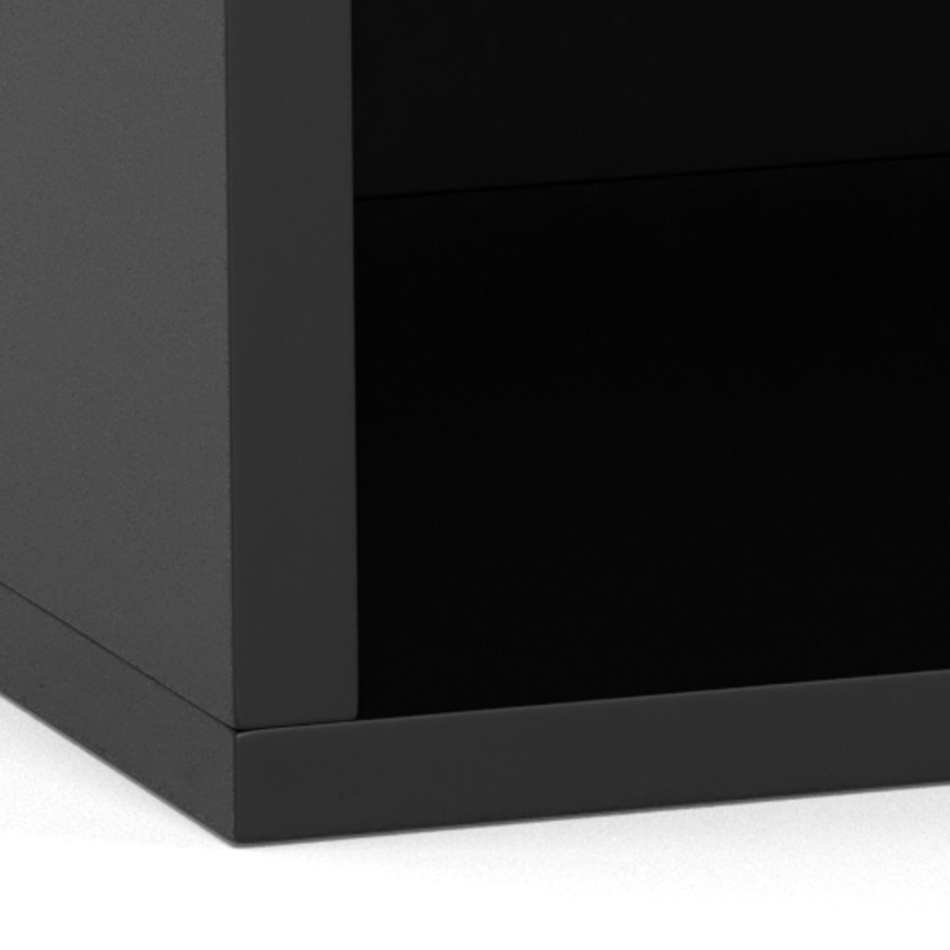 Table de chevet LIGNE 50x35 cm noire