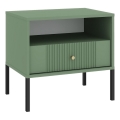 Table de chevet LUE vert/noir