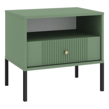 Table de chevet LUE vert/noir