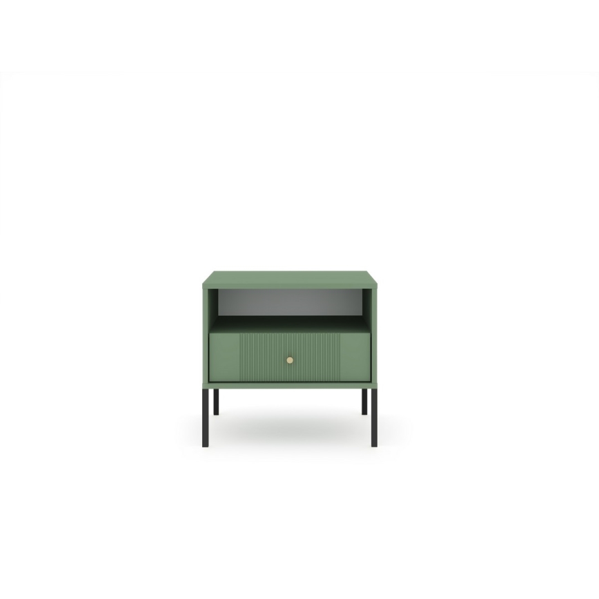 Table de chevet LUE vert/noir