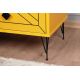 Table de chevet LUNA 55x50 cm jaune
