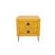 Table de chevet LUNA 55x50 cm jaune