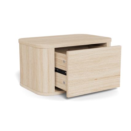 Table de chevet MADERA 46x30 cm, chêne blanchi