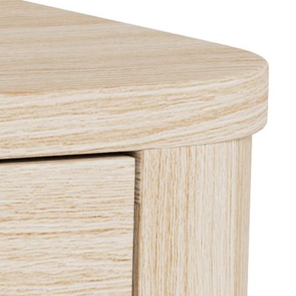 Table de chevet MADERA 46x30 cm, chêne blanchi