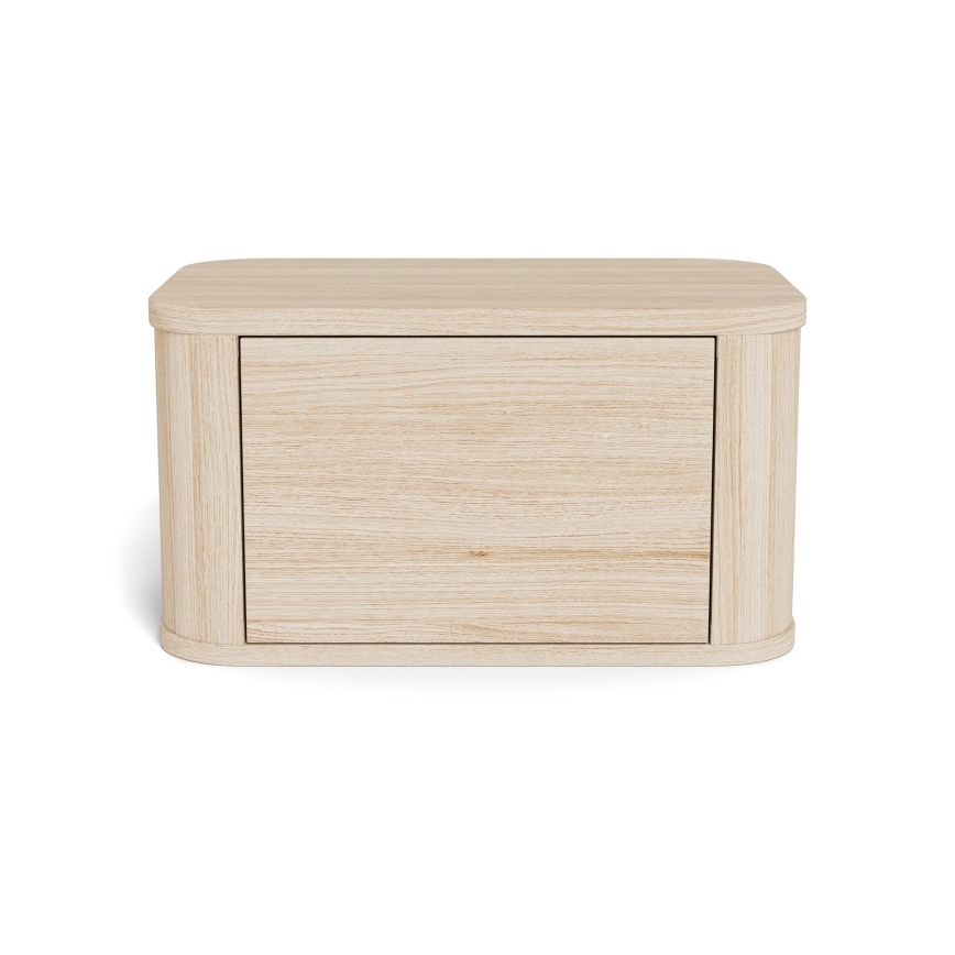 Table de chevet MADERA 46x30 cm, chêne blanchi