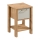 Table de chevet MENTA 42 x 59 cm chêne Wotan/gris