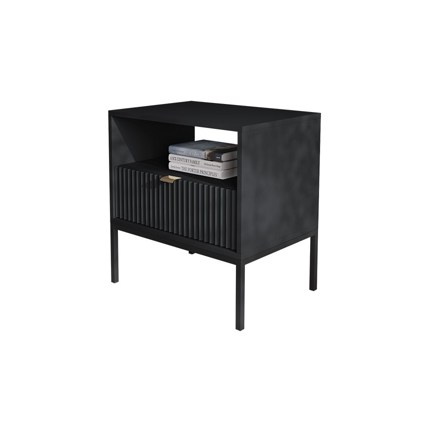 Table de chevet NOVA 56x54 cm noir