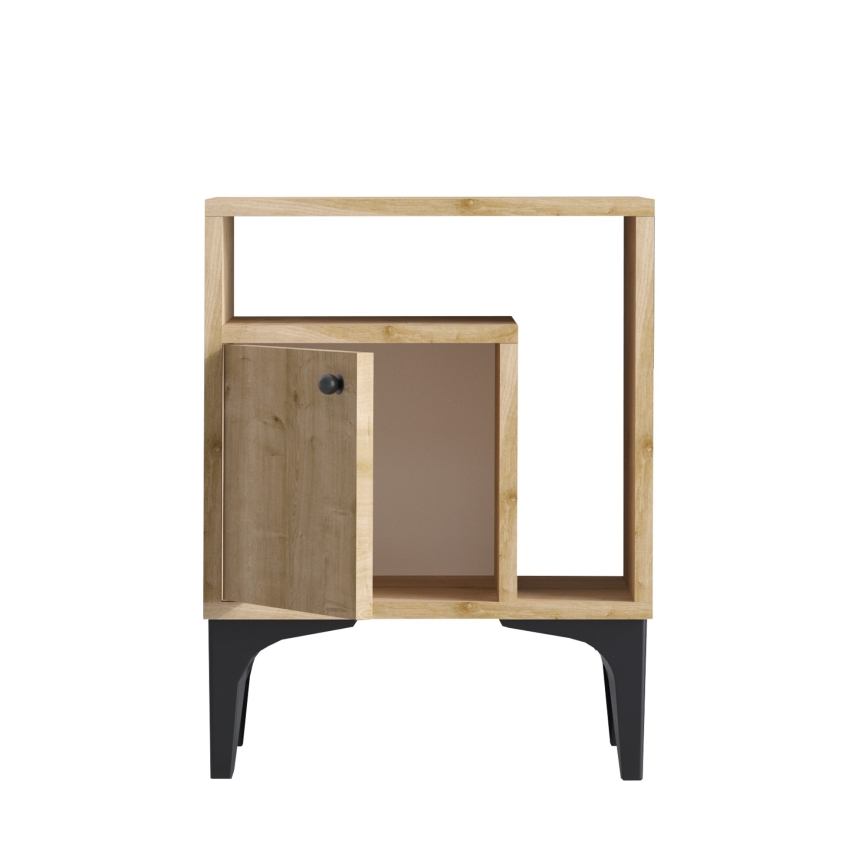 Table de chevet NUNO 55x40 cm chêne saphir
