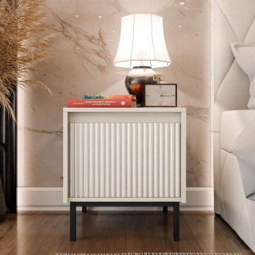 Table de chevet OZMI 45x50 cm cachemire