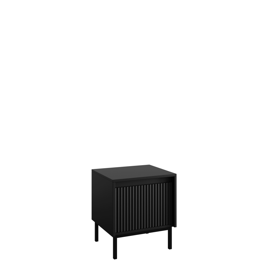 Table de chevet OZMI 50 x 45 cm noire
