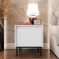 Table de chevet OZMI 50x45 cm blanche