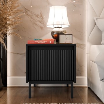 Table de chevet OZMI 50x45 cm noire