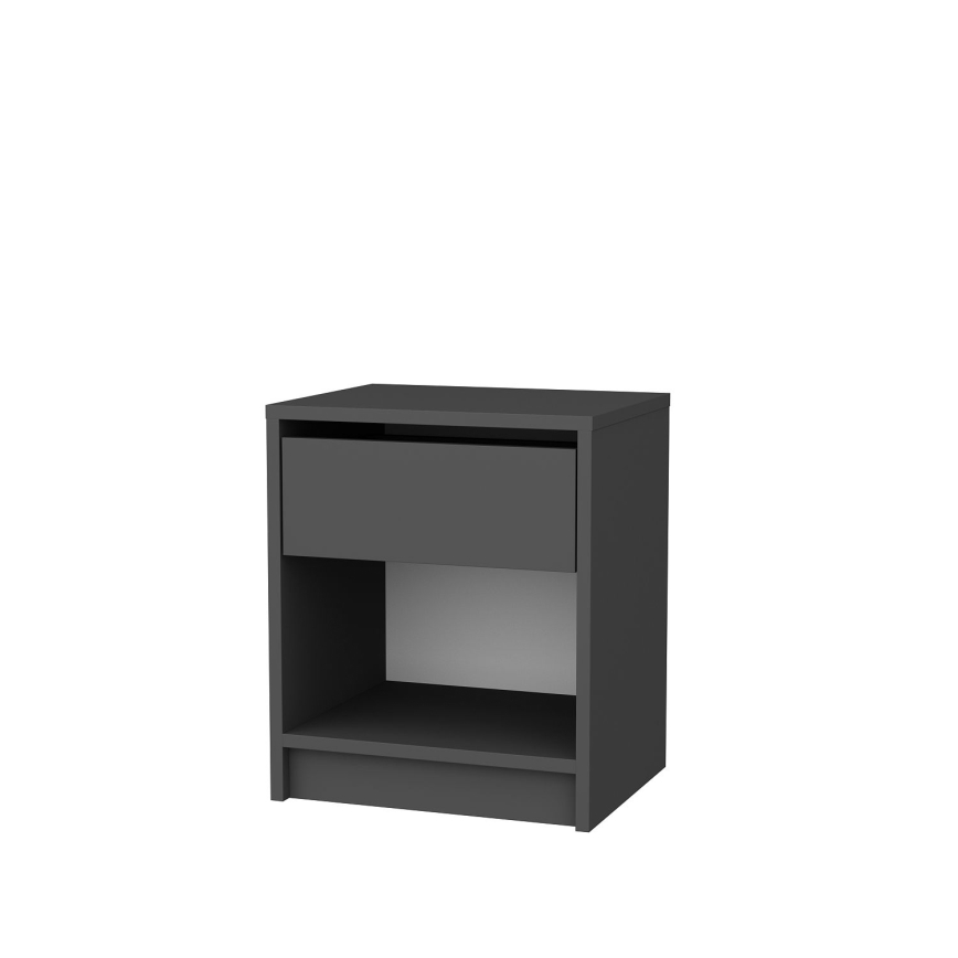 Table de chevet SHERIDAN 52,8x44,6 cm anthracite