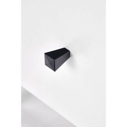 Table de chevet SILVIA 52x40 cm noir/blanc