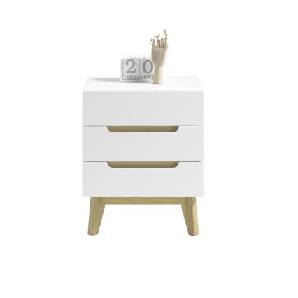 Table de chevet SINIRA blanche