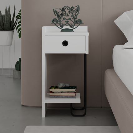 Table de chevet SONY blanche